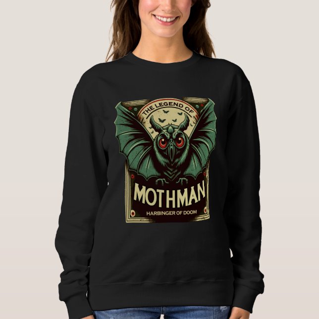 Cute Cryptid Harbinger of Doom Mothman Sweatshirt (Front)