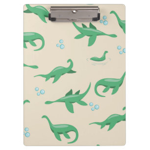 Cute Cryptid Loch Ness Monster Notebook Clipboard