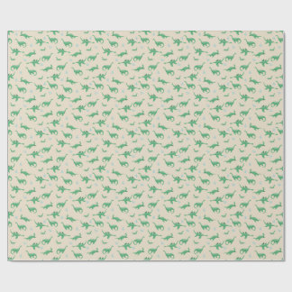 Cute Cryptid Loch Ness Monster Seamless Pattern Wrapping Paper