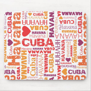 Cute cuba havana souvernir mousepad