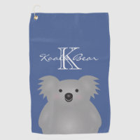 Cute Cuddly Australia Baby Koala Bear Monogram
