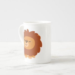 Cute Cuddly Cartoon Lion Bone China Mug