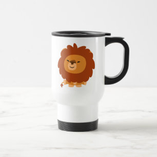 Cute Cuddly Cartoon Lion Commuter Mug