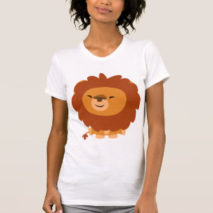 Cute Cuddly Cartoon Lion Women T-Shirt