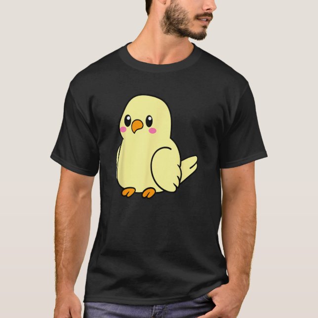 Cute Cuddly Chubby Cockatiel T-Shirt (Front)