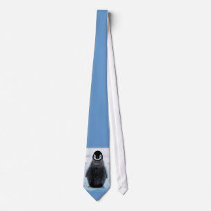 Cute Cuddly Penguin-Lover Art Necktie