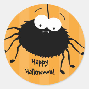Cute Cuddly Spider Halloween Envelope Seals