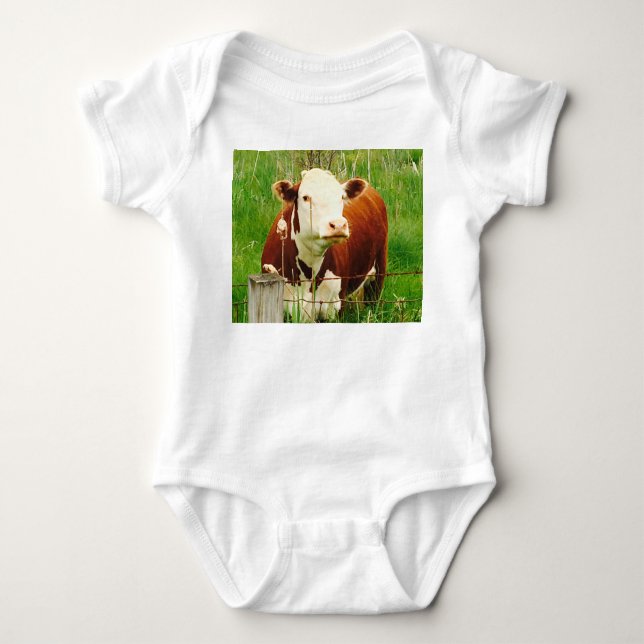 Cute Cuddy Cow 4Billy Baby Bodysuit (Front)