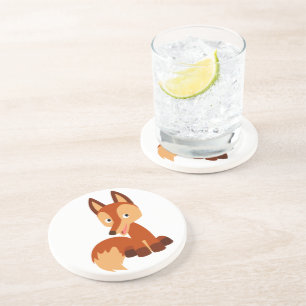Cute Cunning Cartoon Fox Coaster