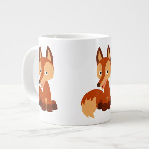 Cute Cunning Cartoon Fox Jumbo Mug