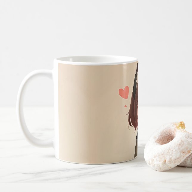 cute cuo coffee mug (With Donut)
