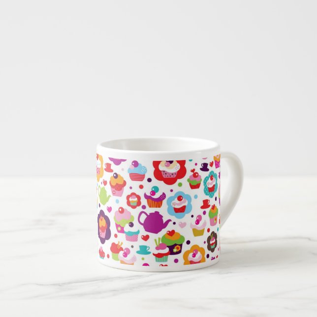 Cute cup cake and tea pot (Front Right)