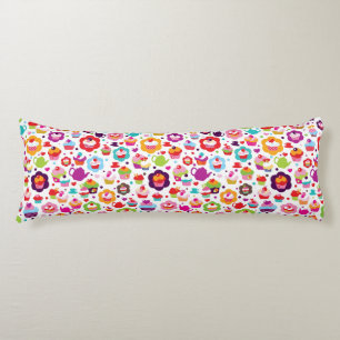 Cute cup cake and tea pot body cushion