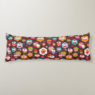 Cute Cup Cake Pattern Body Cushion