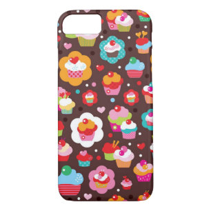 Cute Cup Cake Pattern iPhone 8/7 Case