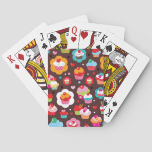 Cute Cup Cake Pattern Playing Cards