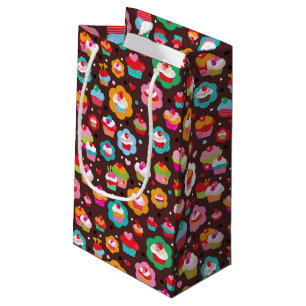 Cute Cup Cake Pattern Small Gift Bag