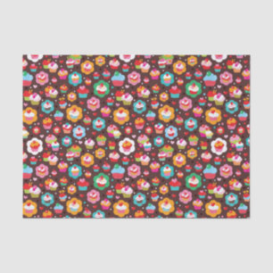 Cute Cup Cake Pattern Tissue Paper