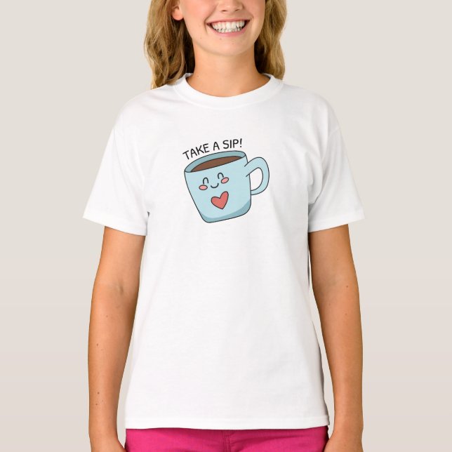 Cute cup love drawing T-Shirt (Front)