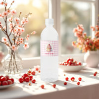 Cute Cupcake and Gingham Cherry On Top Baby Shower