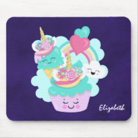 Cute Cupcake and Happy Ice Cream