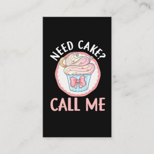 Cute Cupcake Baker Humour Bakery Pastry Chef Business Card
