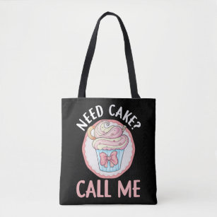 Cute Cupcake Baker Humour Bakery Pastry Chef Tote Bag