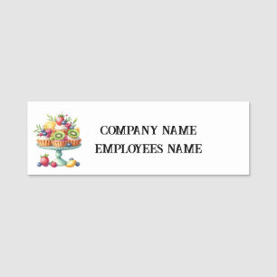 Cute cupcake Bakery add names Name Tag