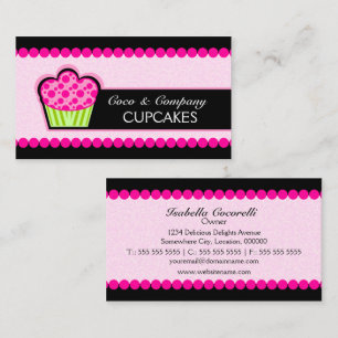 Cute Cupcake Bakery Business Cards