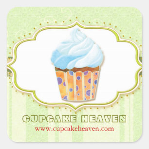 Cute Cupcake Bakery Business Product Label