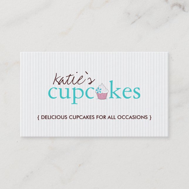 CUTE CUPCAKE BUSINESS CARD (Front)
