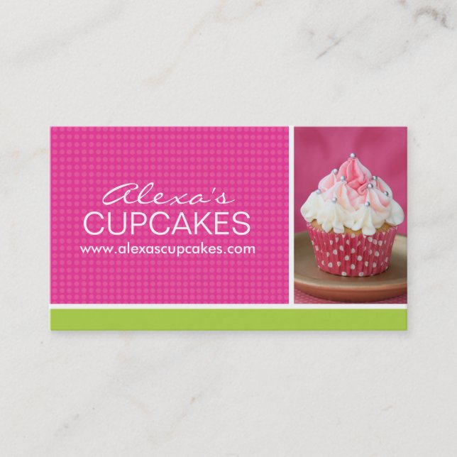 Cute Cupcake Business Card (Front)