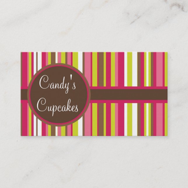 Cute Cupcake Business Card (Front)