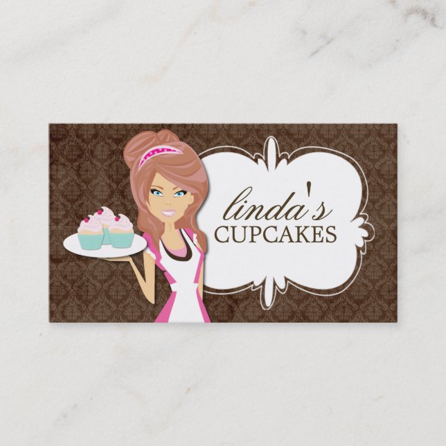 Cute Cupcake Business Cards (Front)