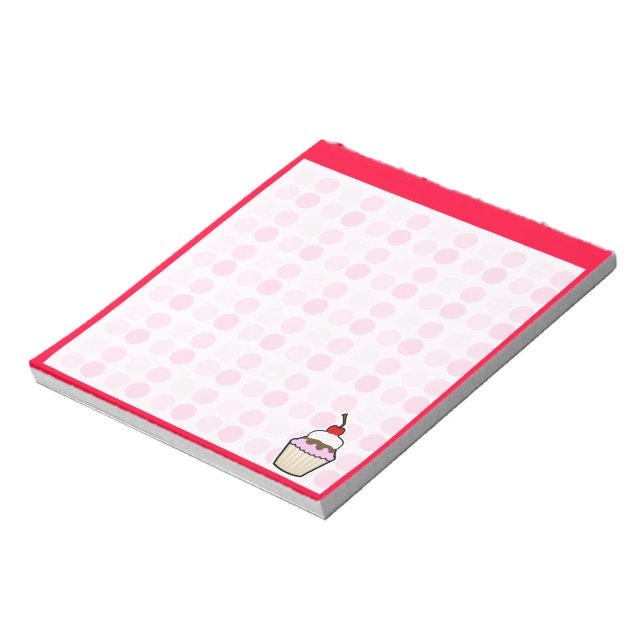 Cute Cupcake Notepad (Rotated)