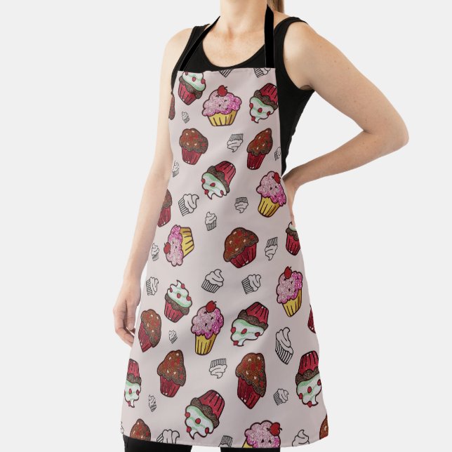 Cute Cupcake Pattern Apron (Insitu)