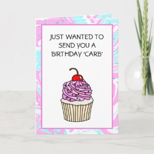 Cute Cupcake Pun Personalized Birthday Card