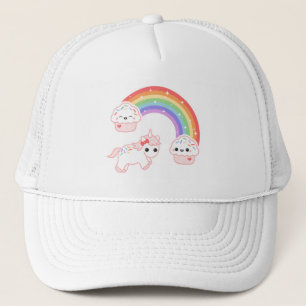 Cute Cupcake Unicorn Trucker Hat