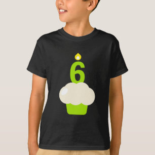 Cute Cupcake with Birthday Candle T-Shirt