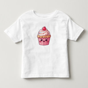 Cute cupcake with cream topping toddler T-Shirt