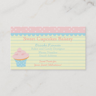 Cute Cupcake with Dots! Appointment Card