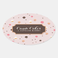 Cute Cupcakes Bakery Pattern Pink