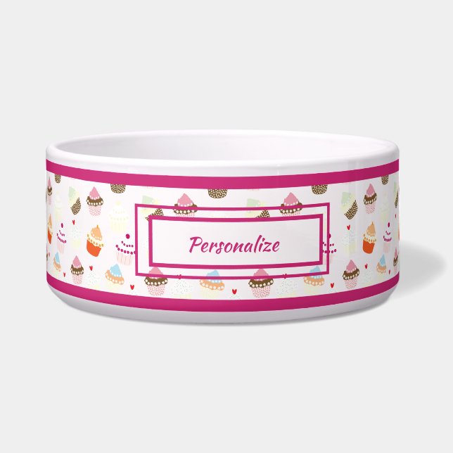 Cute Cupcakes Cake Dessert Pattern Cat Dog (Front)