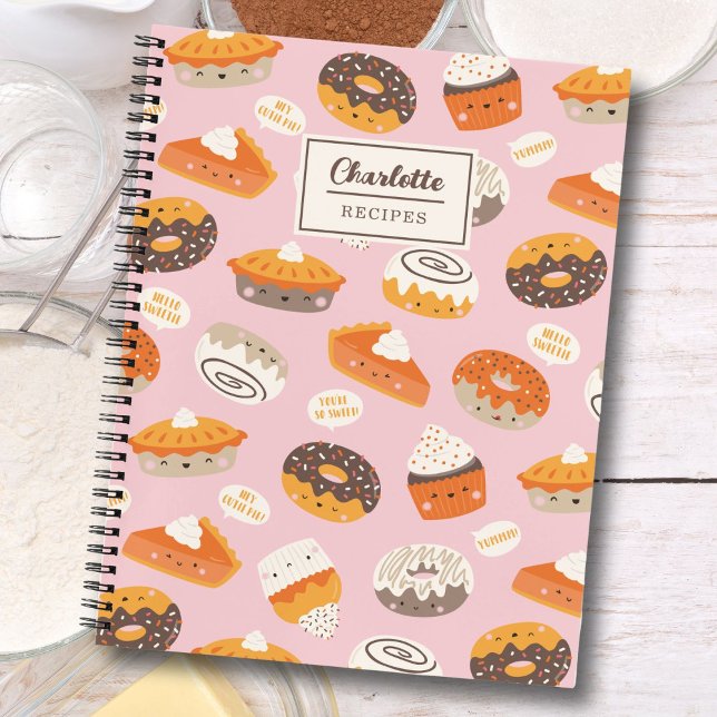 Cute cupcakes, doughnuts and pies recipe notebook (Creator Uploaded)