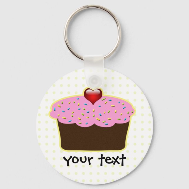Cute Cupcakes Key Ring (Front)