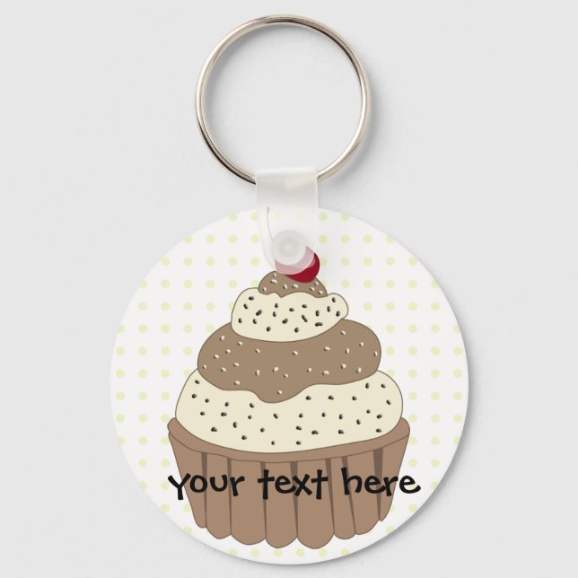 Cute Cupcakes Key Ring (Front)