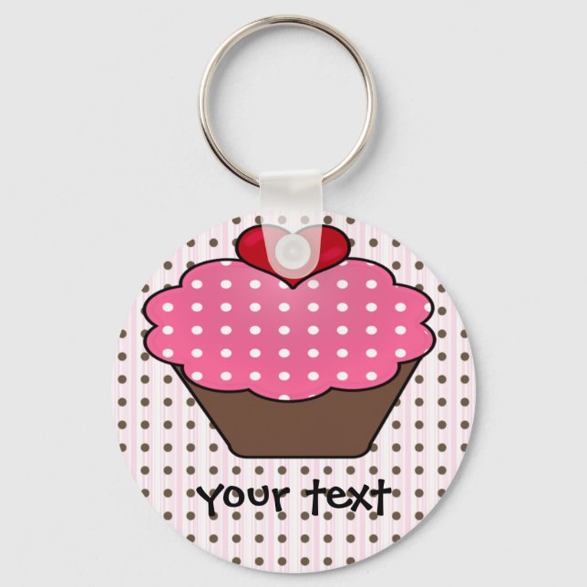 Cute Cupcakes Key Ring (Front)