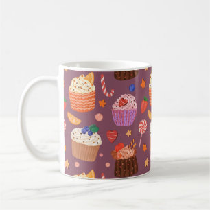 Cute cupcakes pattern coffee mug