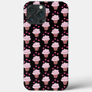 Cute Cupcakes Pink And Black iPhone 13 Pro Max Case