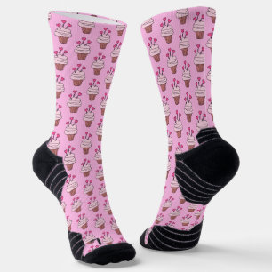 Cute Cupcakes Pink  Socks